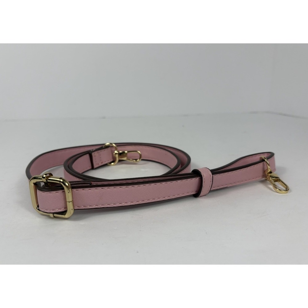 Giani Bernini Pink Signature Debossed Dome Satchel Hand Purse And Shoulder Strap - Picture 4 of 14